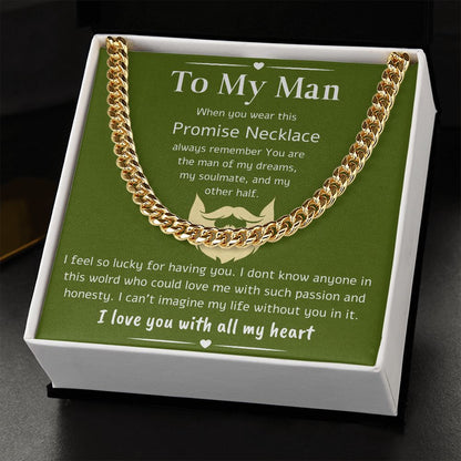 A Cuban Link Chain Necklace Gift For Your Man