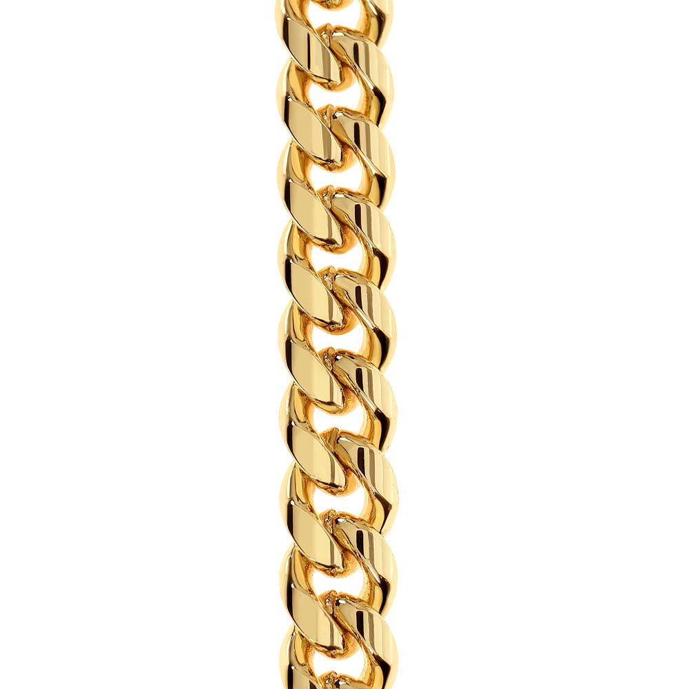 To My Great Grandson - Great Heart Love, Grandpa - Cuban Link Chain Necklace