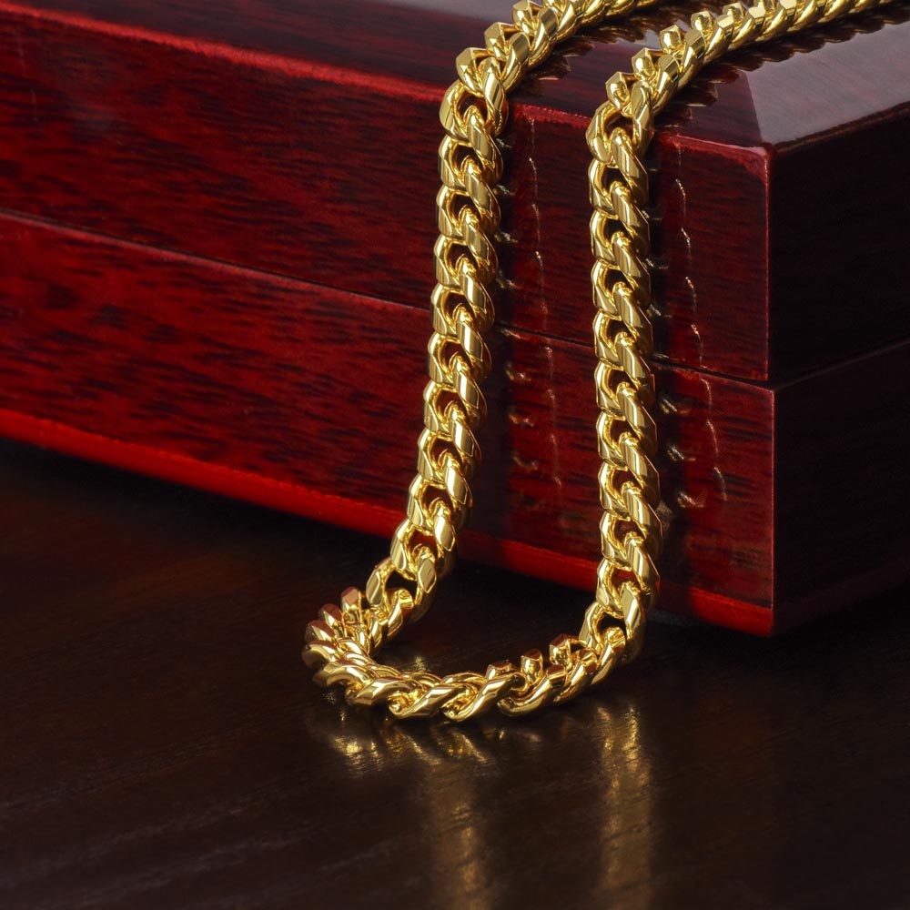 To My Future Husband Cuban Link Chain Necklace Gift For Mom, necklace For Wife, Gift For Mother's Day