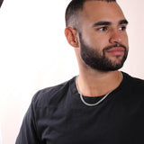 A Beautiful Cuban Link Chain Necklace Gift From Dad To Son