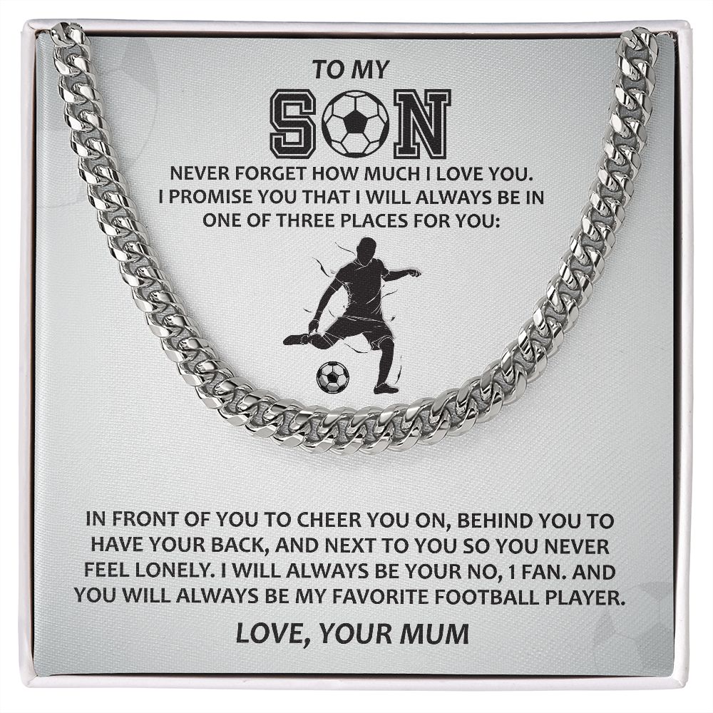 Cuban Link Chain (Stainless Steel) For Son Gift For Mom, necklace For Wife, Gift For Mother's Day