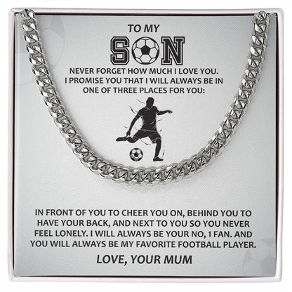 Cuban Link Chain (Stainless Steel) For Son Gift For Mom, necklace For Wife, Gift For Mother's Day