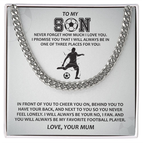 Cuban Link Chain (Stainless Steel) For Son Gift For Mom, necklace For Wife, Gift For Mother's Day