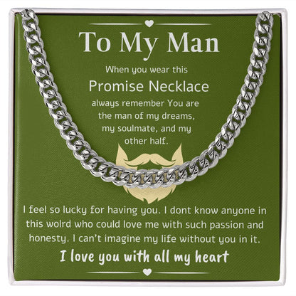A Cuban Link Chain Necklace Gift For Your Man