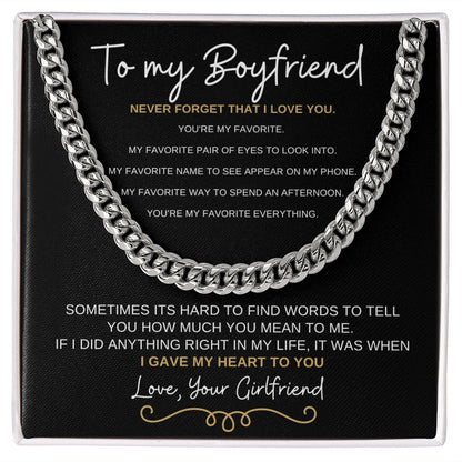 Boyfriend Cuban Necklace