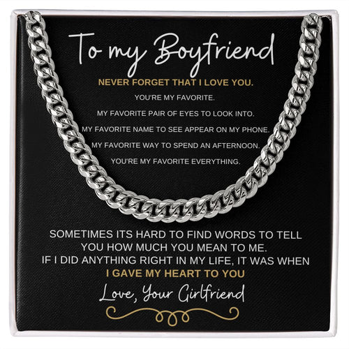 Boyfriend Cuban Necklace