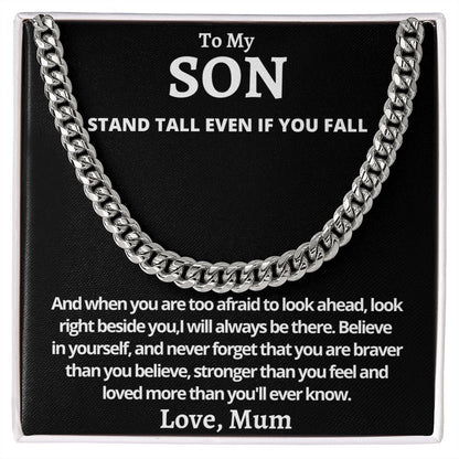 Cuban Link Chain (Stainless Steel) For My Son Gift For Mom, necklace For Wife, Gift For Mother's Day