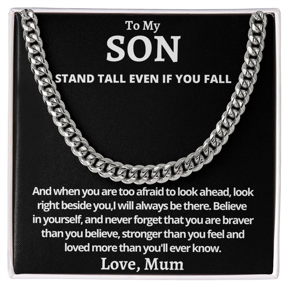 Cuban Link Chain (Stainless Steel) For My Son Gift For Mom, necklace For Wife, Gift For Mother's Day