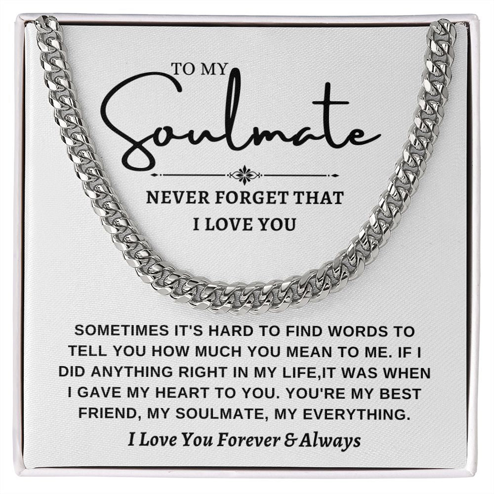 Cuban link chain -To Soulmate