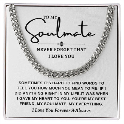 Cuban link chain -To Soulmate