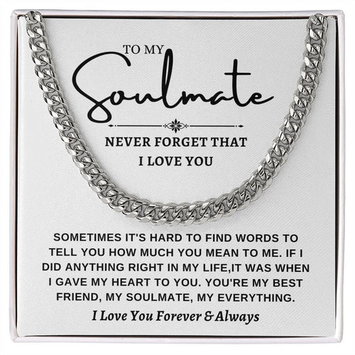 Cuban link chain -To Soulmate