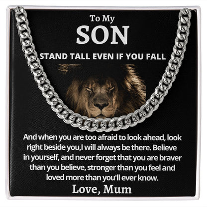 Cuban Link Chain (Stainless Steel) Gift For Son Gift For Mom, necklace For Wife, Gift For Mother's Day