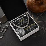 To My Son | I Believe In You | Cuban Link Chain Gift From Dad