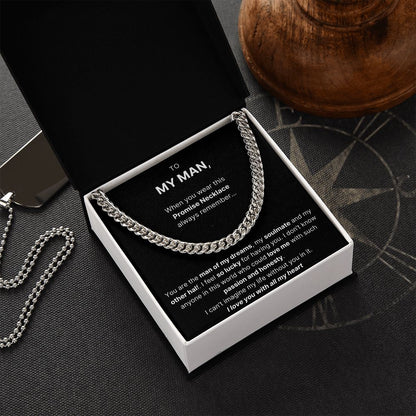 Promise Necklace - Cuban Link Chain For Husband / Boyfriend