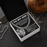 To My Son From Dad | Never Feel That You Are Alone | Cuban Link Chain Necklace