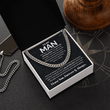 To my Man - I found my missing piece - Cuban Link Chain Gift For Man Husband Gift For Birthday