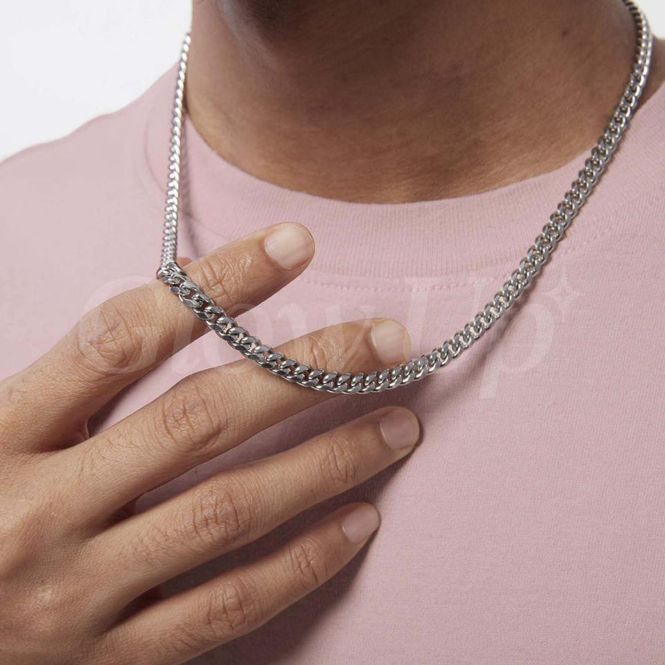 To My Dad - Thank you for all - Cuban Link Chain Gift For Man Husband Gift For Birthday