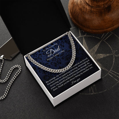 To My Dad | My Strength, My Role Model & My Friend | Cuban Link Chain | Unique Gift For Dad