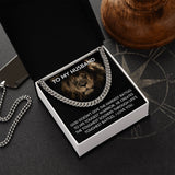 To My Husband necklace, Life's Toughest Battles - Cuban Link Chain For Husband