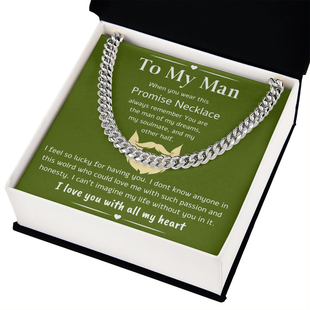 A Cuban Link Chain Necklace Gift For Your Man