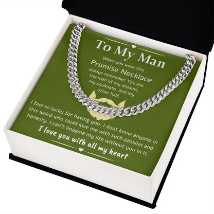 A Cuban Link Chain Necklace Gift For Your Man
