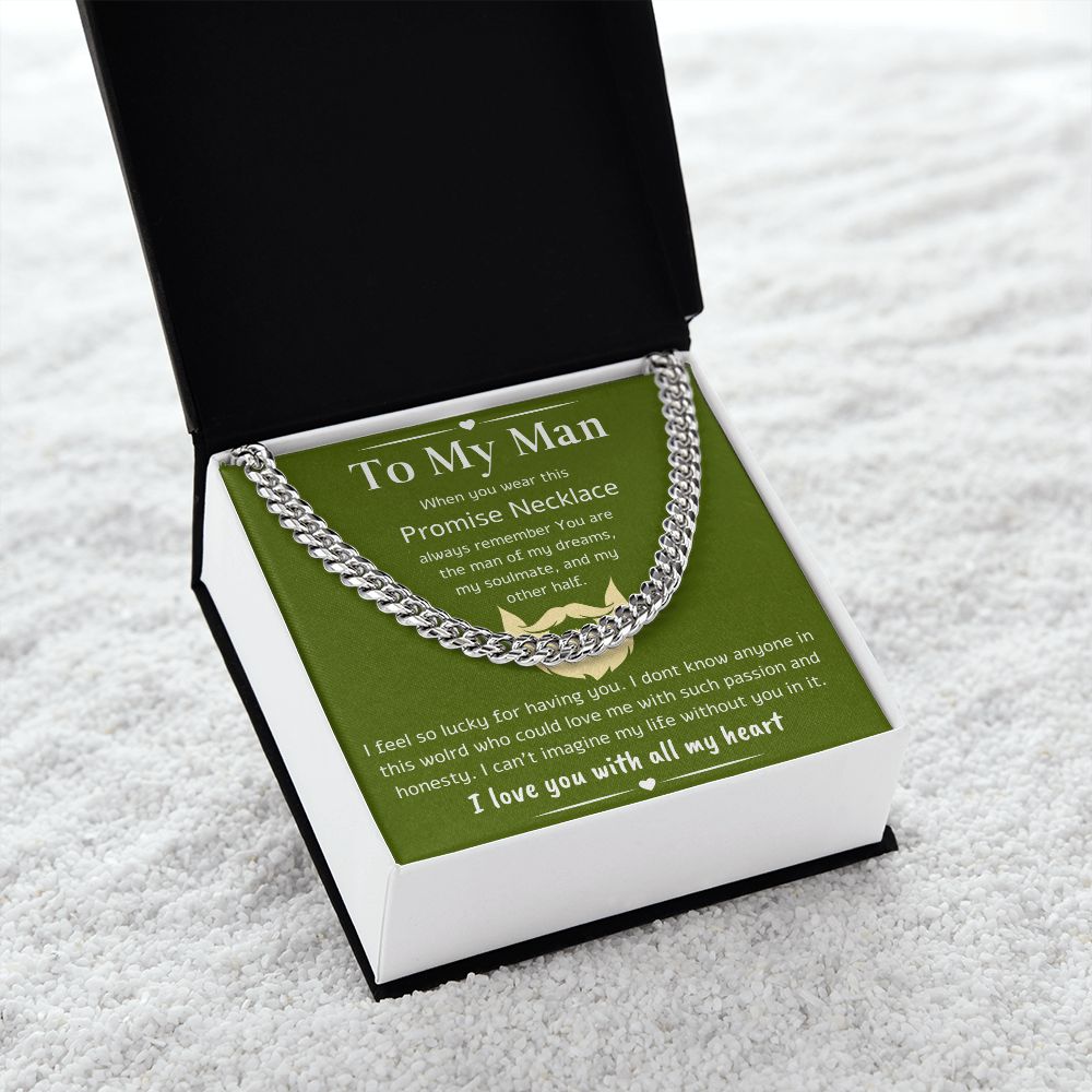 A Cuban Link Chain Necklace Gift For Your Man