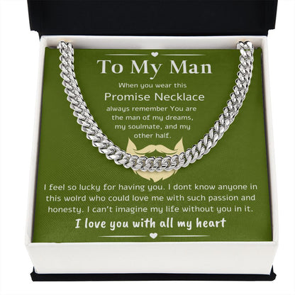 A Cuban Link Chain Necklace Gift For Your Man