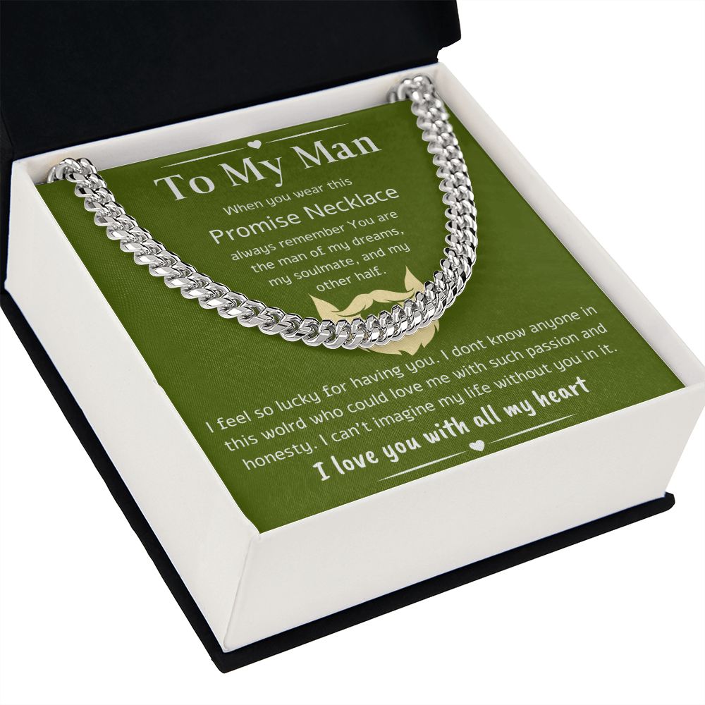 A Cuban Link Chain Necklace Gift For Your Man