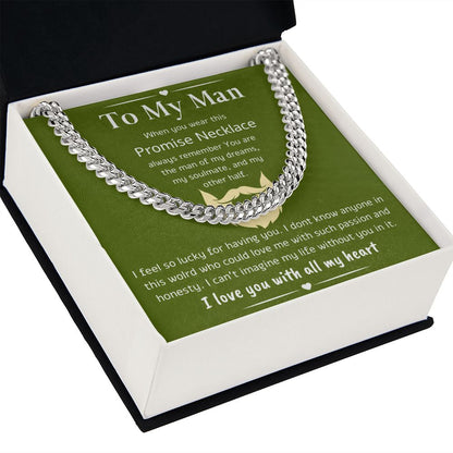 A Cuban Link Chain Necklace Gift For Your Man