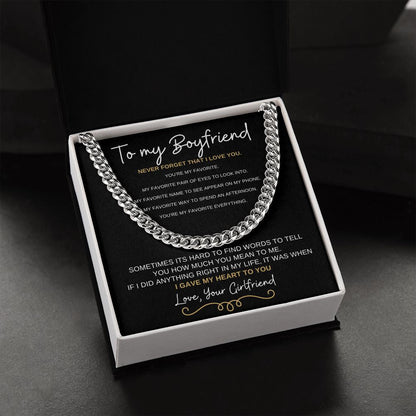 Boyfriend Cuban Necklace