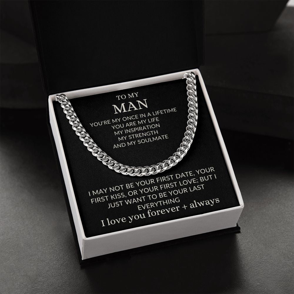 To my Man Cuban Necklace