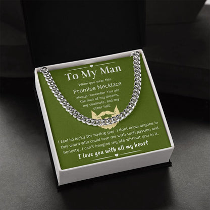 A Cuban Link Chain Necklace Gift For Your Man