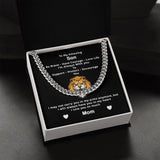 To My Son From Mom I Be Brave Have Love Life I Cuban Link Chain Necklace