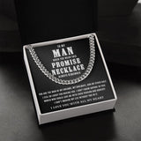 To My Man - The Man Of My Dreams, Cuban Link Chain Gift for Him