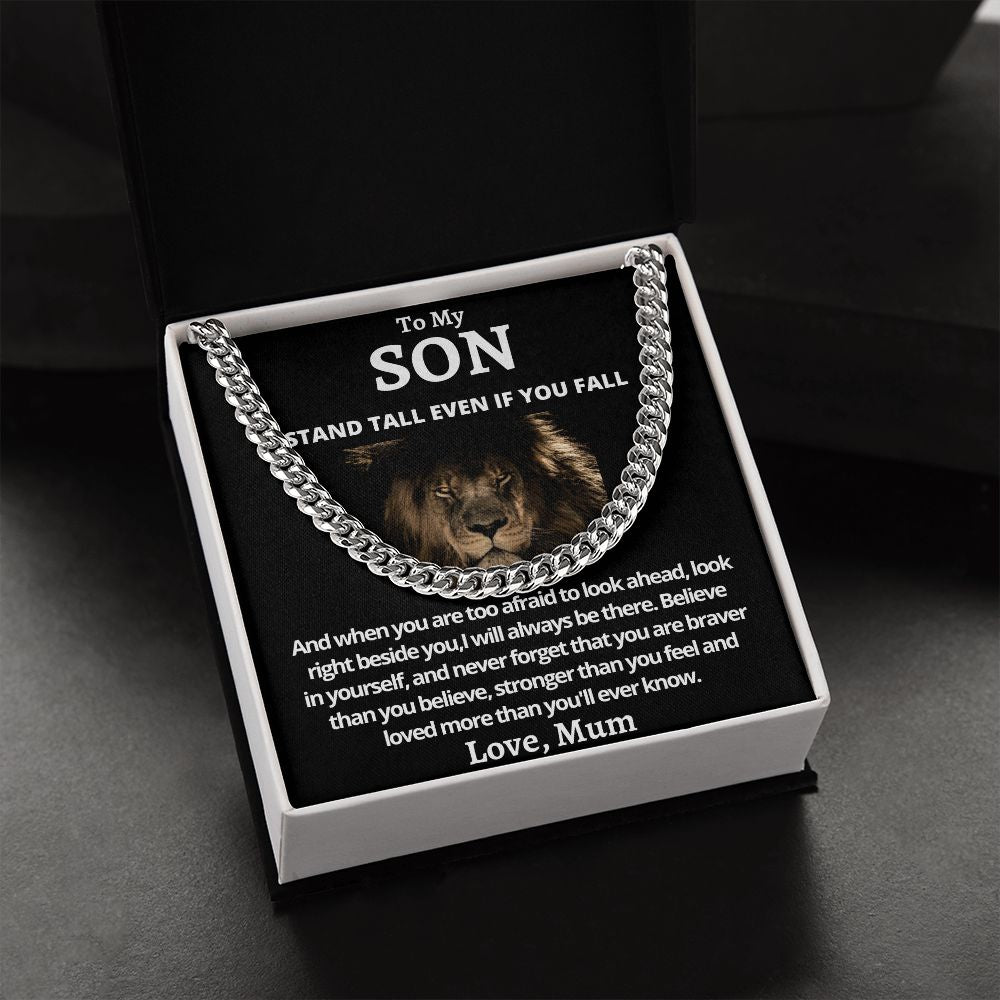 Cuban Link Chain (Stainless Steel) Gift For Son Gift For Mom, necklace For Wife, Gift For Mother's Day