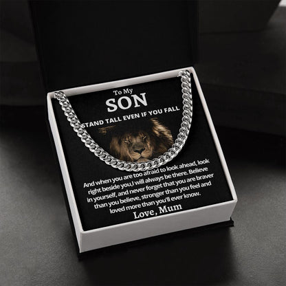 Cuban Link Chain (Stainless Steel) Gift For Son Gift For Mom, necklace For Wife, Gift For Mother's Day