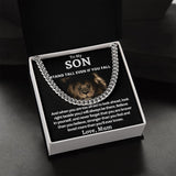 Cuban Link Chain (Stainless Steel) Gift For Son Gift For Mom, necklace For Wife, Gift For Mother's Day