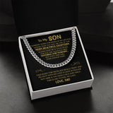 To My Son Gift From Dad | Most Beautiful Chapters | Cuban Link Chain Necklace