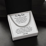 Cuban Link Chain For My Son, Love Dad Gift For Mom, necklace For Wife, Gift For Mother's Day