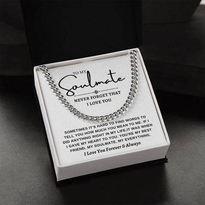 Cuban link chain -To Soulmate