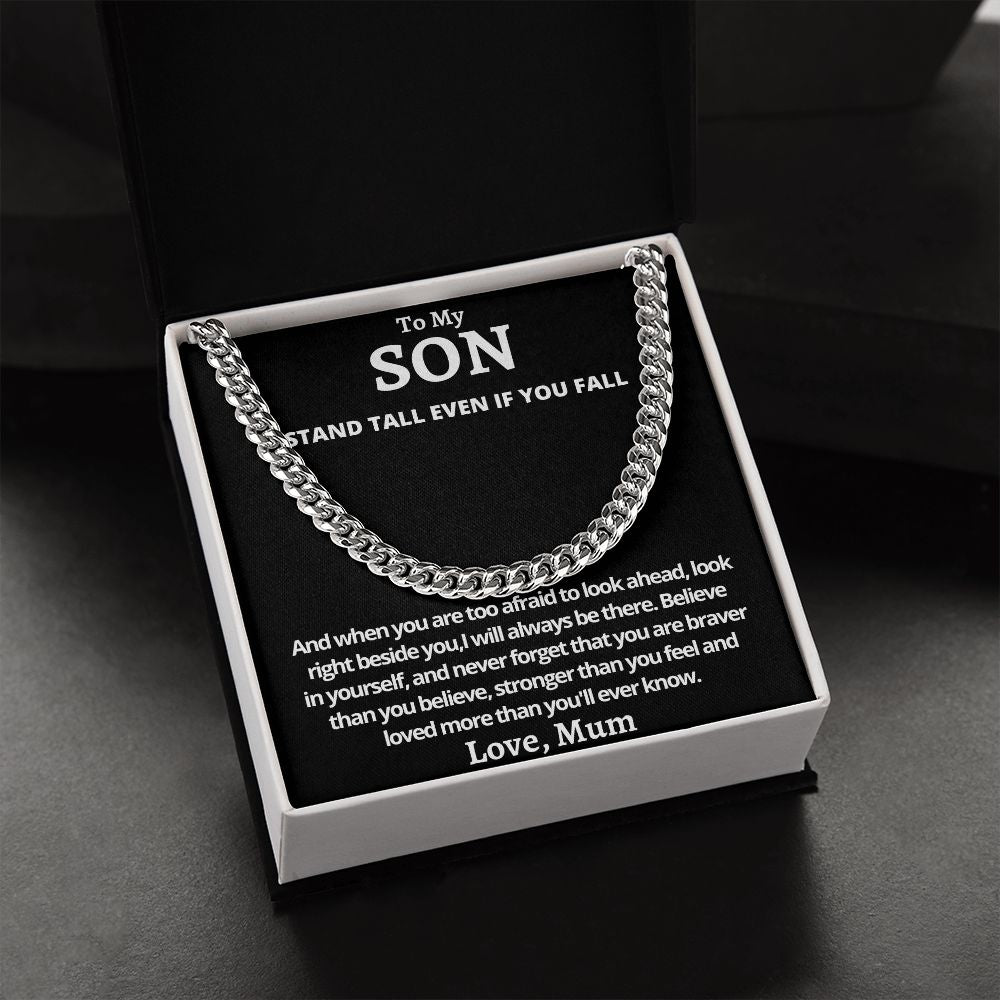 Cuban Link Chain (Stainless Steel) For My Son Gift For Mom, necklace For Wife, Gift For Mother's Day
