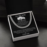 Loved More Than You Will Ever Know - Length Adjustable Cuban Link Chain For Son