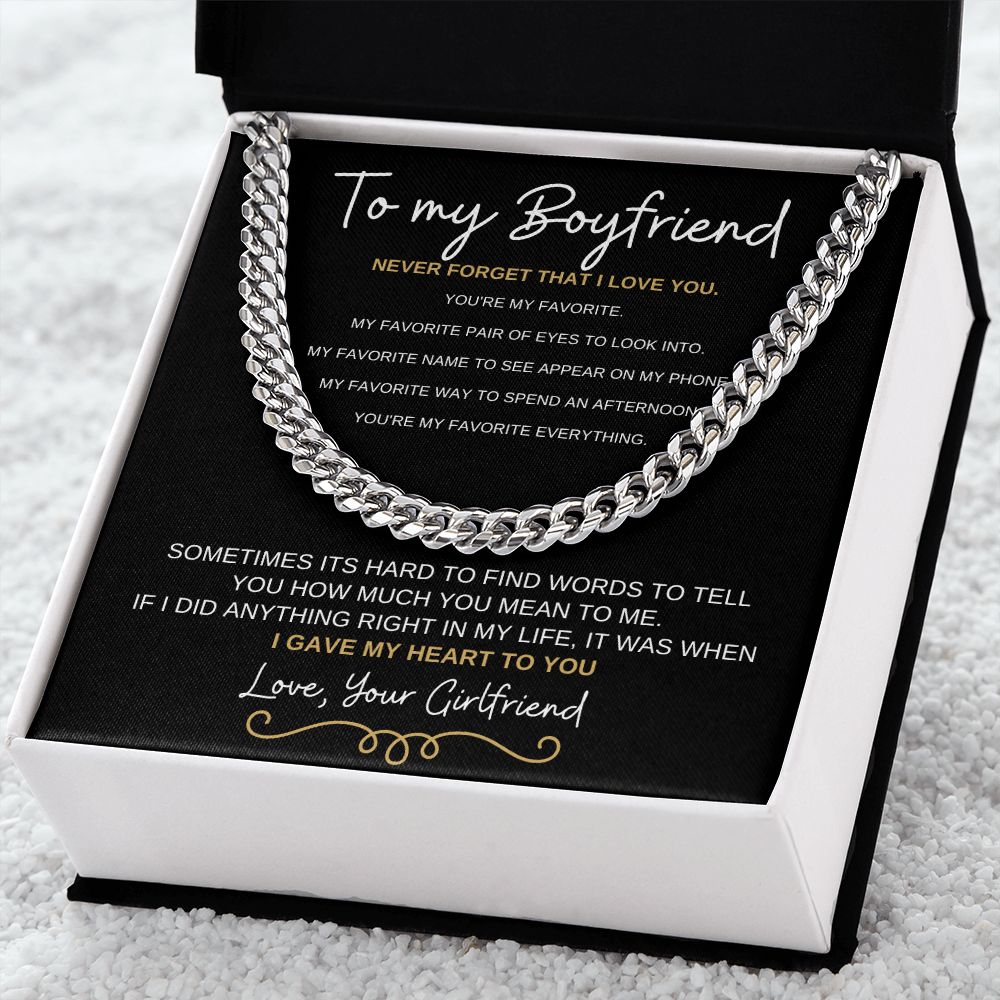 Boyfriend Cuban Necklace