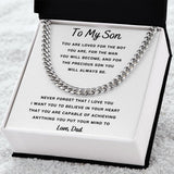 Cuban Link Chain For My Son, Love Dad Gift For Mom, necklace For Wife, Gift For Mother's Day