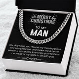 Cuban Link Men's Chain - Christmas Gift for Husband Boyfriend Soulmate