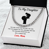 To My Daughter - Cuban Link Necklace Gift For Mom, necklace For Wife, Gift For Mother's Day