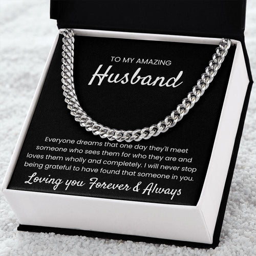 Found That Someone In You - Length Adjustable Cuban Link Chain For Husband