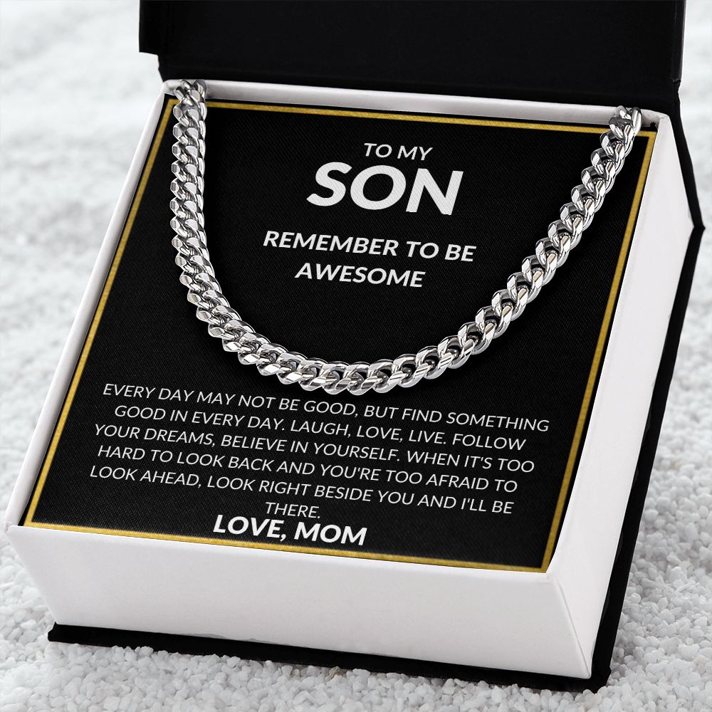 Son Cuban Necklace- Remember to be awesome