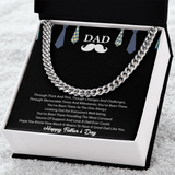 Personalized Father's Day Gift Necklace for Dad, Love Your, Daughter and Son - Cuban Link Chain
