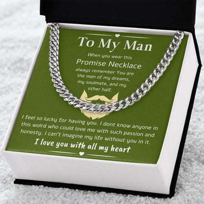 A Cuban Link Chain Necklace Gift For Your Man